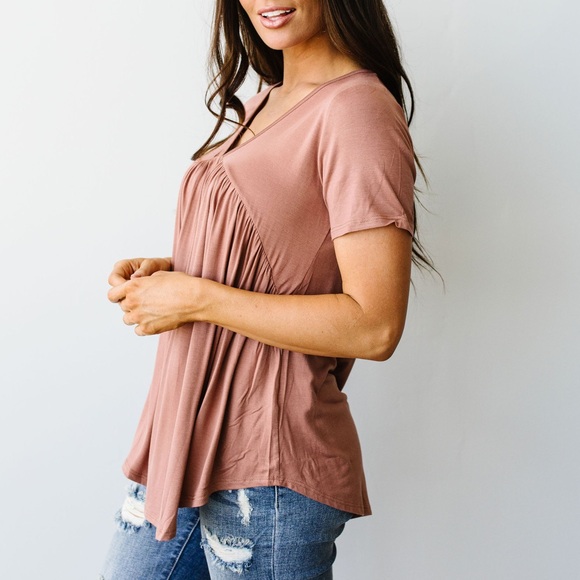 Bamboo Knit Top in Ginger - Picture 7 of 11